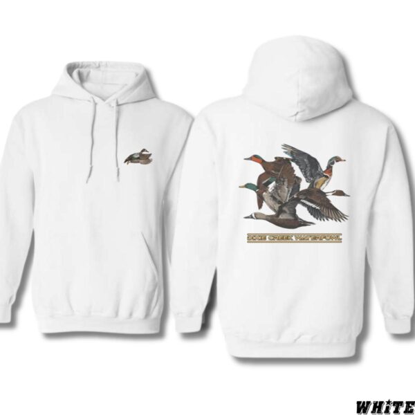 Dixiee Creek Waterfowl Hoodie,Outdoor Enthusiasts Cozy and Stylish, Birdwatching Fans, Street Life Style - Image 2