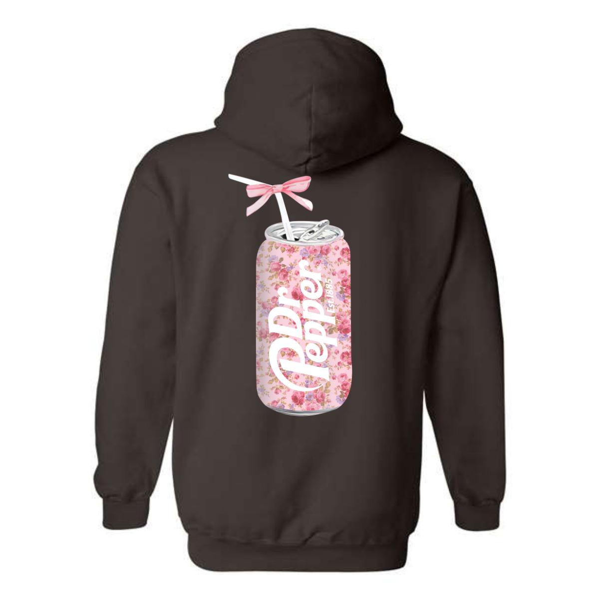Dr. Pepper Hoodie, Floral Can Design Shirt, Trendy Hoodie for Men and Women , Hoodie Design