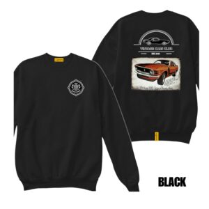 Ligosta Vintage, Cars Club Collection Sweatshirt, Unisex Sweatshirt Featuring 70 Boss 302 Trans-Am Graphic, Classic Muscle Car Fans 11