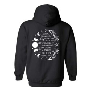 Always Throw Spilled Salt Over Your Left Shoulder Hoodie, Whimsical Life Tips Design , Hoodie Design