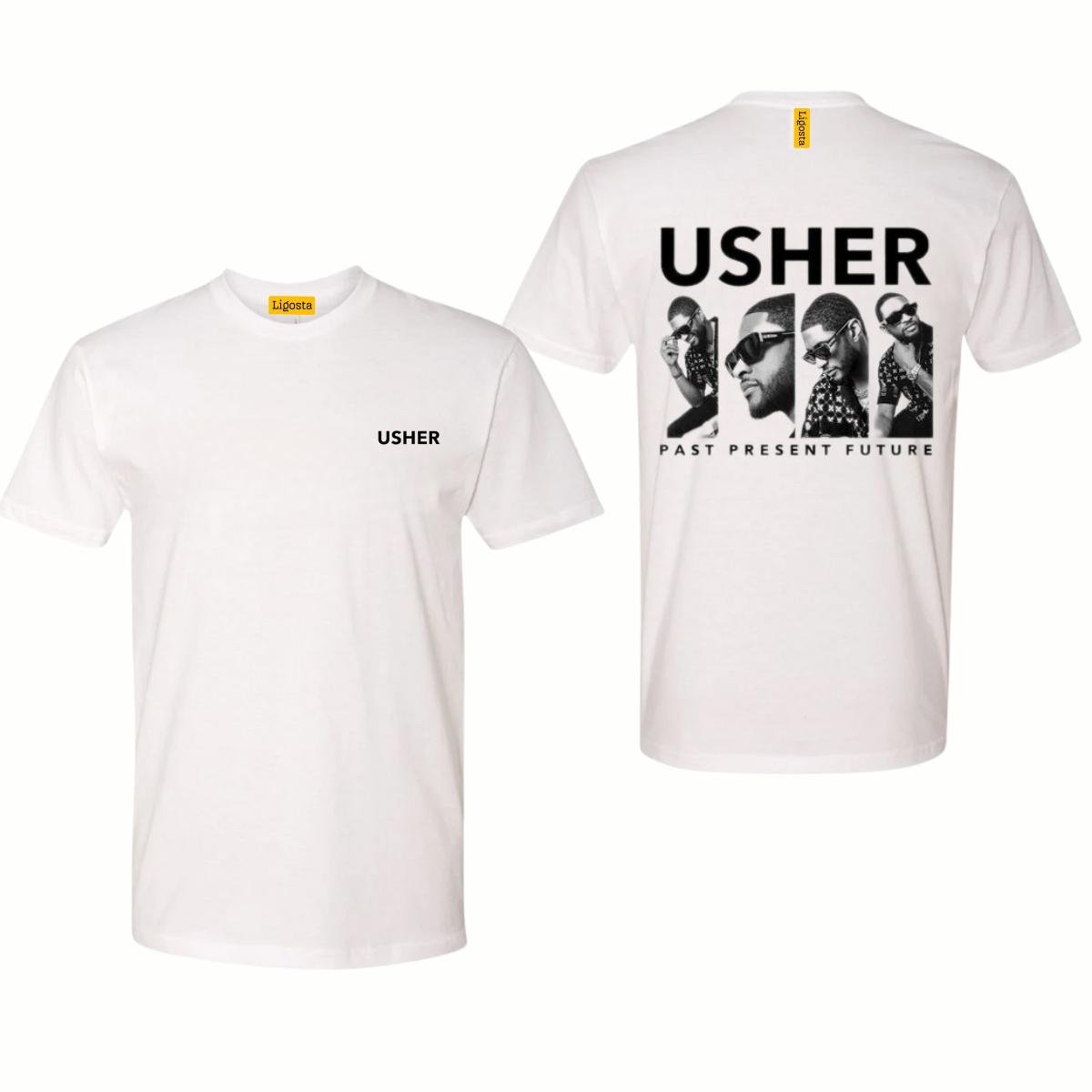 Ussher Past Present Future Graphic TShirt, Retro Usher Evolution Tee Celebrate His Journey, Usher Legacy Graphic Tee, Street Life Style