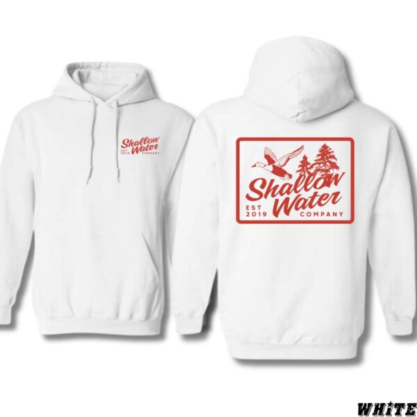 Shallow Water Company Hoodie, Timeless Duck and Nature Emblem Design, Perfect for Outdoor Enthusiasts, Ideal for Comfortable and Stylish Casual Wear, Unisex Apparel, Embrace the Spirit of Nature with Our Iconic Hoodie , Winter Fashion - Image 5