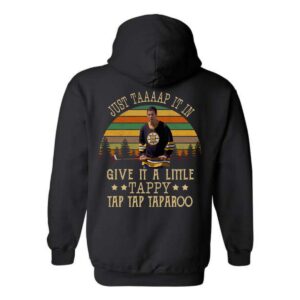 Just Tap It In Hoodie, Funny Hockey Design, Perfect for Sports Fans, Comfortable and Stylish, Menswear Unisex, Street Life Style