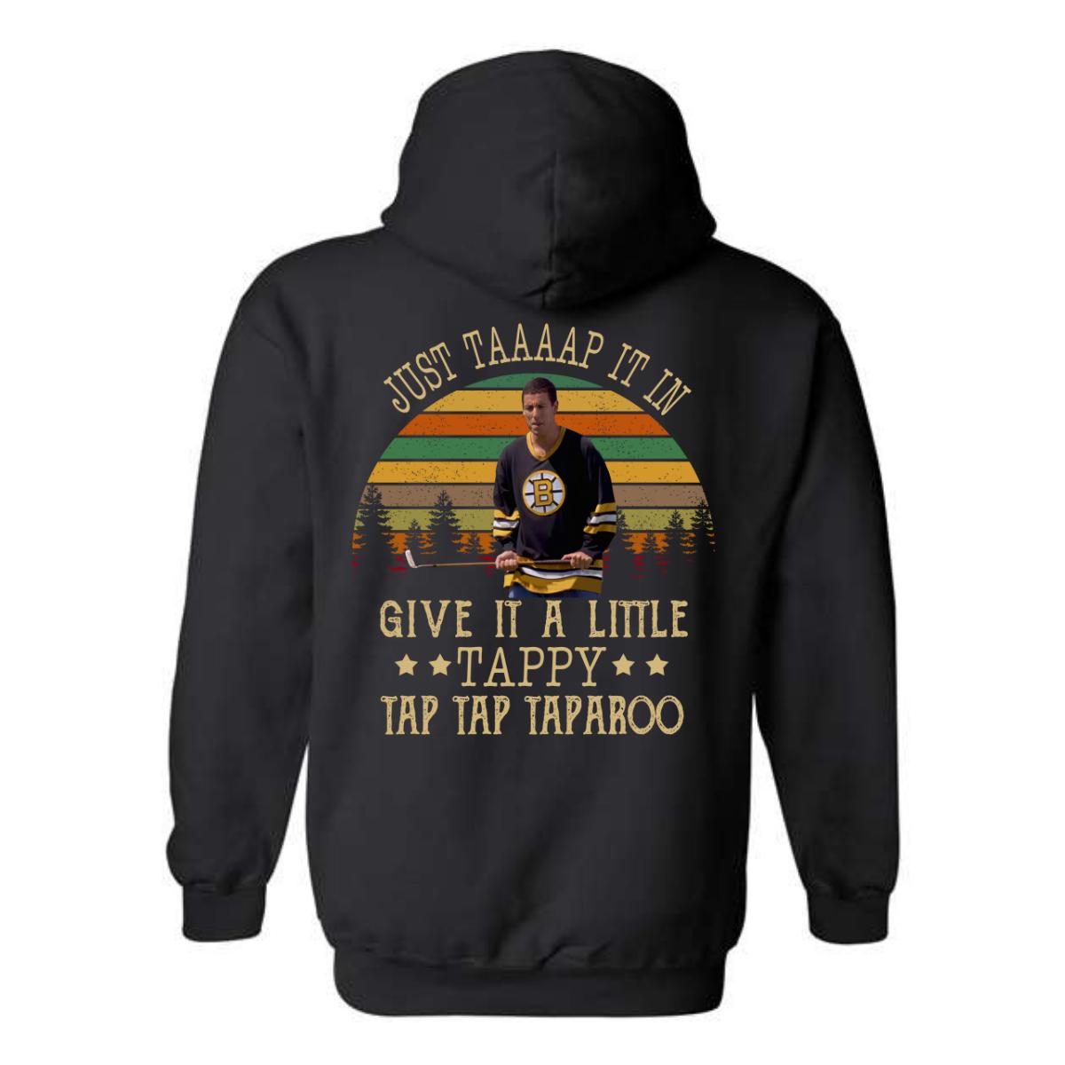 Just Tap It In Hoodie, Funny Hockey Design, Perfect for Sports Fans, Comfortable and Stylish, Menswear Unisex, Street Life Style