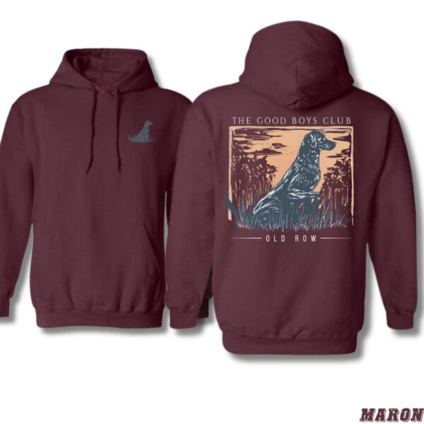 Old Row Hoodie, "The Good Boys Club" Design, Ideal for Dog Lovers, Comfortable and Stylish, Gift for Men, Gift for Women, Gift for You , Hoodie Design - Image 5