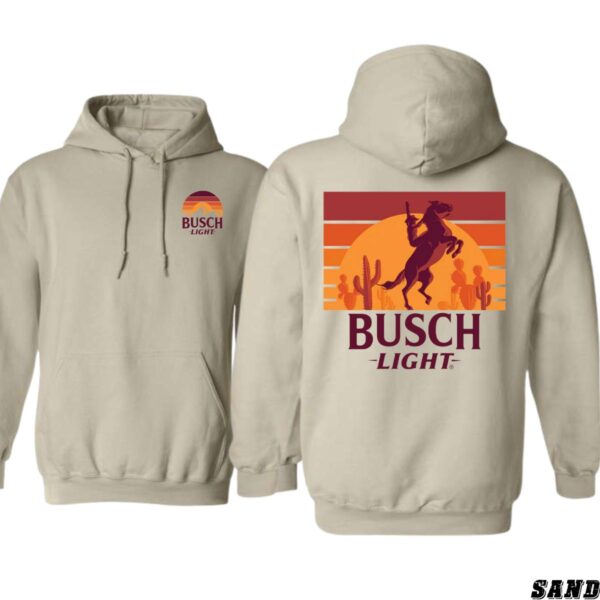 Busch iLight Hoodie, Western Sunset Horse Design Shirt, Trendy Hoodie for Men and Women , Hoodie Design - Image 8