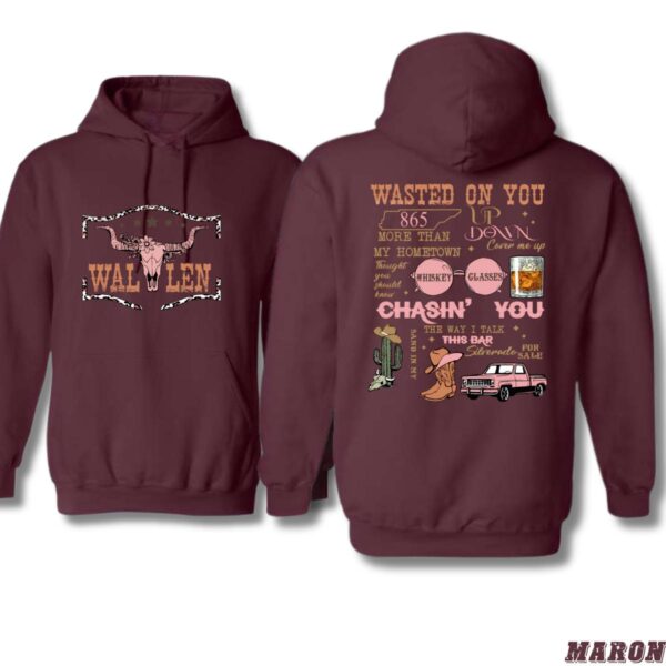 Wallen Song Collage Design, Casual Wear Hoodie, Country Music Inspired , Street Life Style, Street Life Style - Image 5