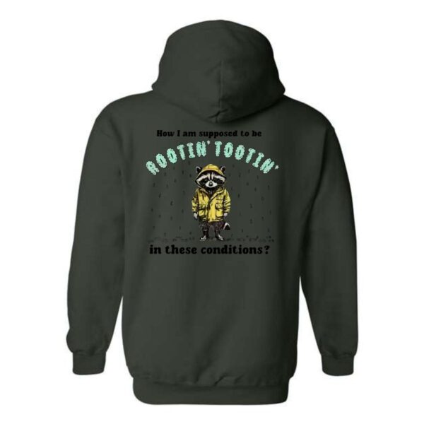 Rootin' Tootin' Raccoon Hoodie, Trendy Hoodie for Men and Women , Hoodie Design - Image 7