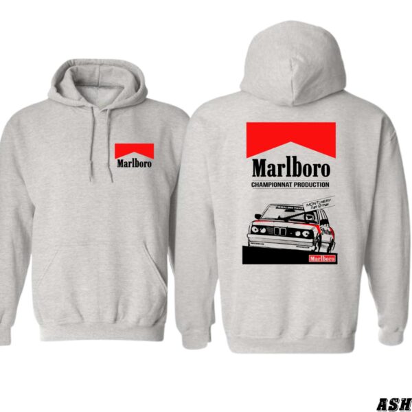 Marlboro Championnat Hoodie, Classic Racing Design, Perfect for Motorsport Enthusiasts, Ideal for Casual Comfort and Style, Bold and Iconic, Unisex Hoodie for Men and Women , Winter Fashion - Image 2
