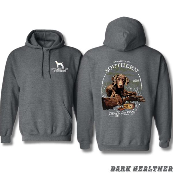 Straight Up Southern Hoodie, Rustic Dog Design, Perfect for Outdoor Enthusiasts, Ideal for Southern Style, Warm and Cozy, Unisex Hoodie for Men and Women , Winter Fashion - Image 2