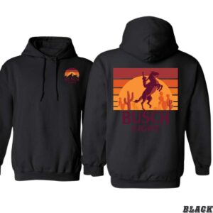 Busch iLight Hoodie, Western Sunset Horse Design Shirt, Trendy Hoodie for Men and Women , Hoodie Design