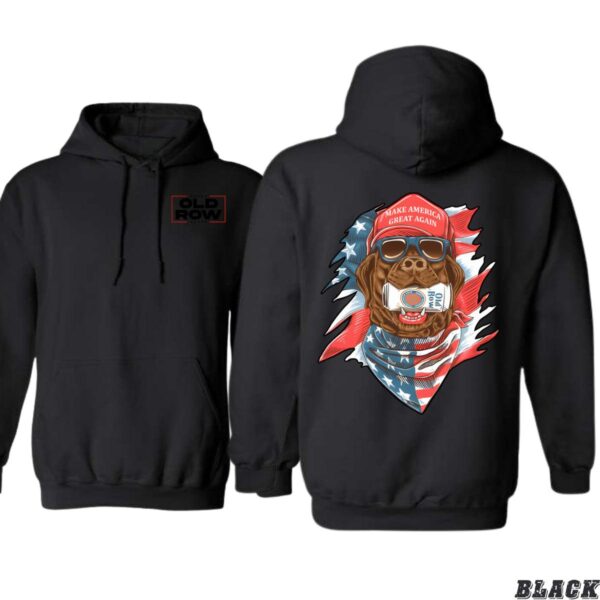 Old Row Make America Great Again Dog Sport Grey Unisex Hoodie, Perfect for Patriotic Americans and Dog Lovers , Hoodie Design - Image 2