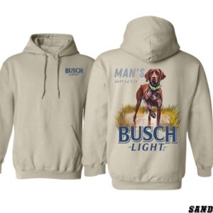 Busch iLight Hoodie, Man’s Best Friend Dog Design Shirt, Trendy Hoodie for Men and Women , Hoodie Design