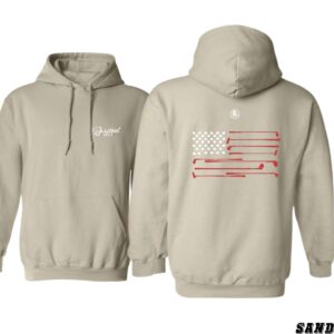 Barstool Golf American Flag Hoodie, Versatile Unisex Design for Casual or Sportswear Classic Menswear, Hoodie Style, Street Life Style