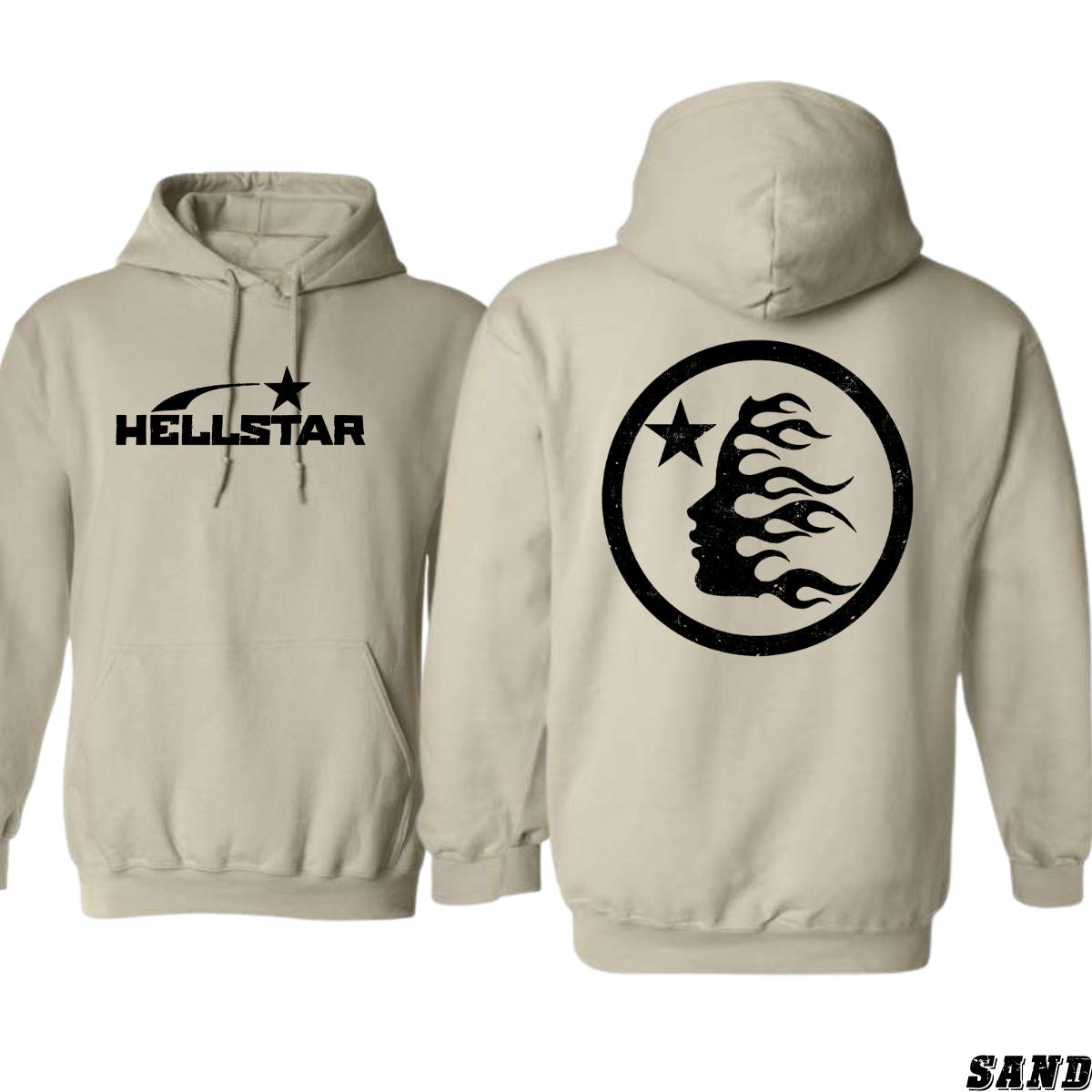 Hellstar Hoodie, Flame Star Design Shirt, Trendy Hoodie for Men and Women, Street Life Style,  Menswear Unisex, Street Life Style