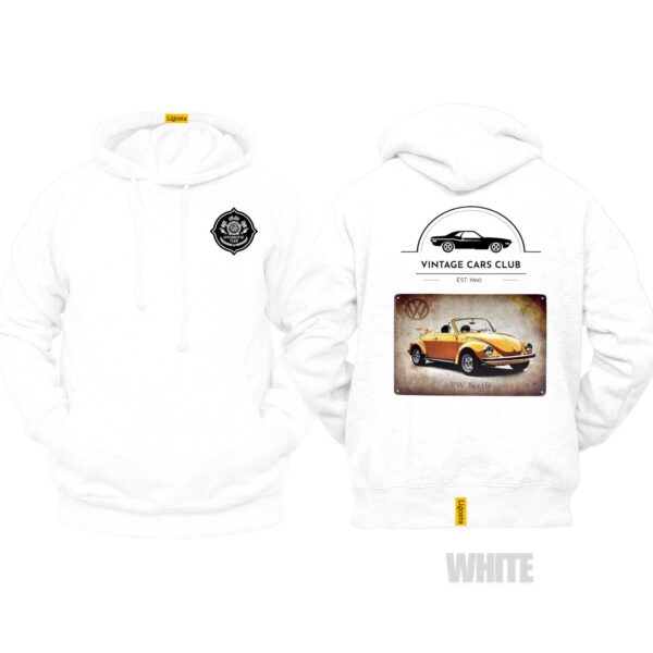 Ligosta Vintage, Cars Club Collection Hoodie, Unisex Hoodie Featuring VW Beetle Graphic, Perfect For Classic Car Lovers 09 - Image 3