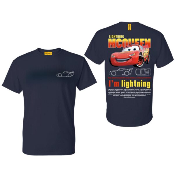 Mc Queen Design Classic T-Shirt, Cars Matching Shirt, L. Mc Queen and Sally Couple T-shirt - Image 3