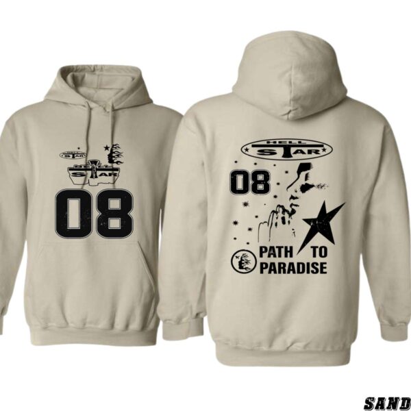 Hell Star Path to Paradise Design, Everyday Wear Hoodie, Bold and Unique Style , Hoodie Design - Image 6