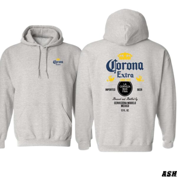 Corona Extra Hoodie, Beer Label Design Shirt, Trendy Hoodie for Men and Women , Street Life Style, Street Life Style - Image 9