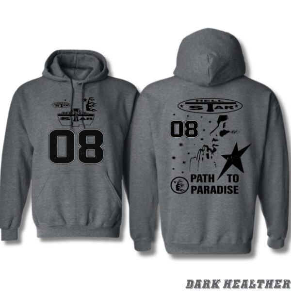 Hell Star Path to Paradise Design, Everyday Wear Hoodie, Bold and Unique Style , Hoodie Design - Image 3