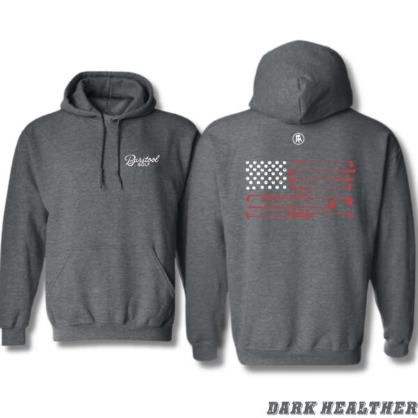 Barstool Golf American Flag Hoodie, Versatile Unisex Design for Casual or Sportswear Classic Menswear, Hoodie Style, Street Life Style - Image 2