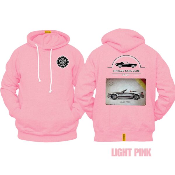 Ligosta Vintage, Cars Club Collection Hoodie, Unisex Hoodie Featuring Mercedes-Benz SL 65 AMG Graphic, Perfect For Luxury Car Fans 03 - Image 4