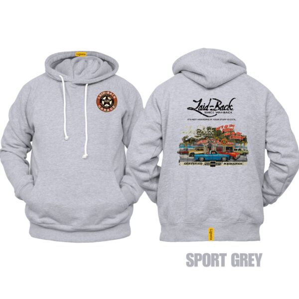 Ligosta Vintage, Laid-Back Hoodie, Unisex Hoodie Featuring Certified Chevy Mechanics Graphic, Perfect For Classic Truck Fans 28 - Image 5