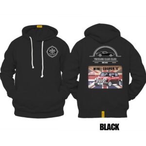 Ligosta Vintage, Cars Club Hoodie, Unisex Hoodie Featuring Mini Cooper S Graphic, Perfect For Classic Car Fans 17