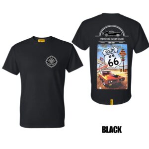 Ligosta Vintage, Cars Club T-Shirt, Unisex T-Shirt Featuring Route 66 Graphic, Perfect For Road Trip Enthusiasts 14