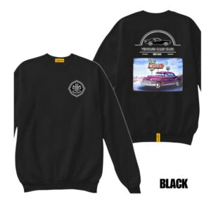 Ligosta Vintage, Cars Club Sweatshirt, Unisex Sweatshirt Featuring Route 66 Motel Graphic, Perfect For Retro Car Lovers 16