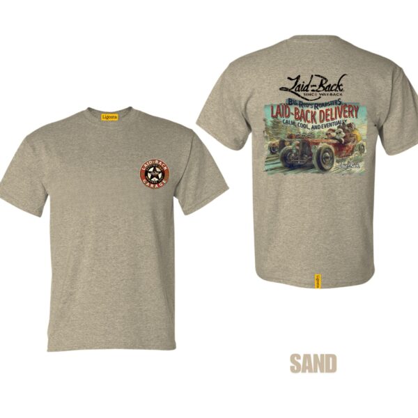 Ligosta Garage, Laid-Back Delivery Collection T-Shirt, Unisex T-Shirt Featuring Vintage Hot Rod Graphics, Perfect For Car Enthusiasts 001 - Image 6