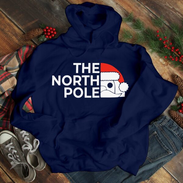 The North Pole Hoodie, Merry Christmas, Xmas Santa Elf Christmas, Youth Hoodies, Santa Hoodie - Image 5