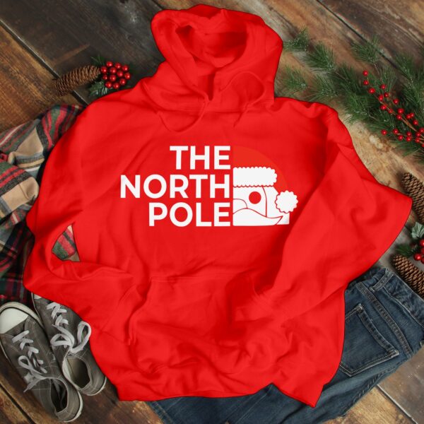 The North Pole Hoodie, Merry Christmas, Xmas Santa Elf Christmas, Youth Hoodies, Santa Hoodie - Image 6