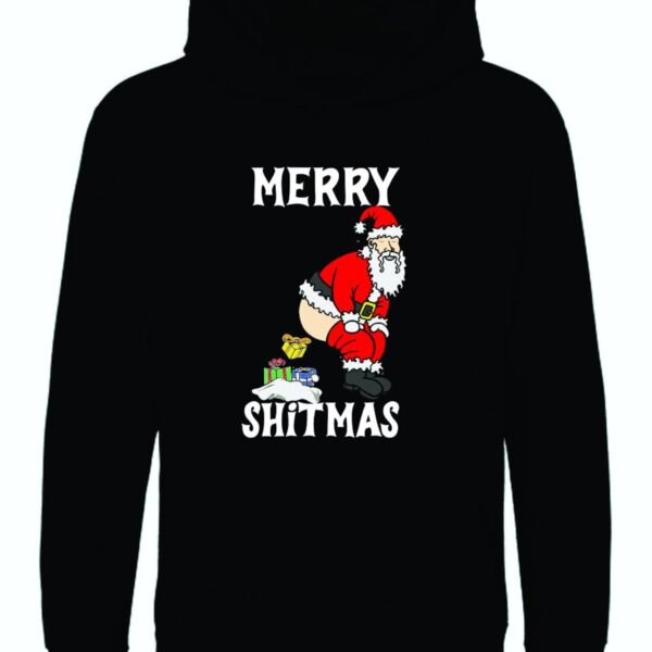 Merry Christmas Hoodie, Funny Christmas Top-Christmas Gift Hoodie,  Xmas Party Hoodie, Santa Gift Hoodie - Image 3