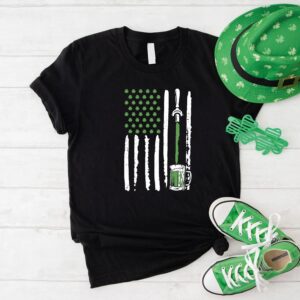 St Patrick’s Day USA Flag Shirt, Men’s Funny St Patrick’s Day Drinking Team, Beer Lover Saint Patrick’s, St Paddy Irish Men
