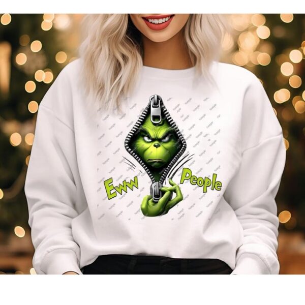 Grinch, Ew People Greenmas Christmas Png, Christmas Png, Christmas Movies Friends Png, 90's Movie Png 2 - Image 4
