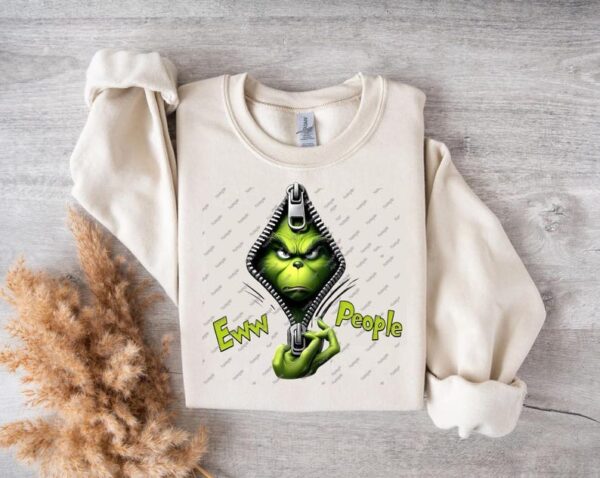 Grinch, Ew People Greenmas Christmas Png, Christmas Png, Christmas Movies Friends Png, 90's Movie Png 2 - Image 3
