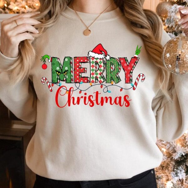 Merry Christmas Hoodie, Funny Merry Christmas Hoodie, Christmas Season - Image 5