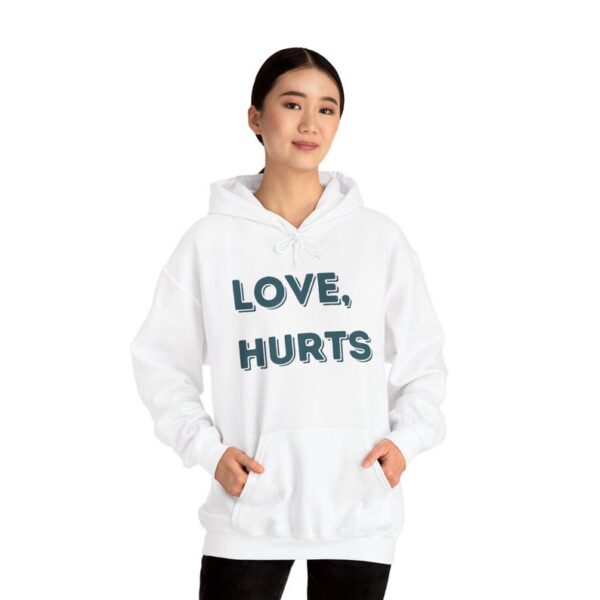 Love Hurts Hoodie, Philadelphia Eagles Super Bowl LIX, Jalen Hurts Sweatshirt, Philly NFL Fan Gift, Gift for Football Fans, Fly Eagles Fly - Image 2
