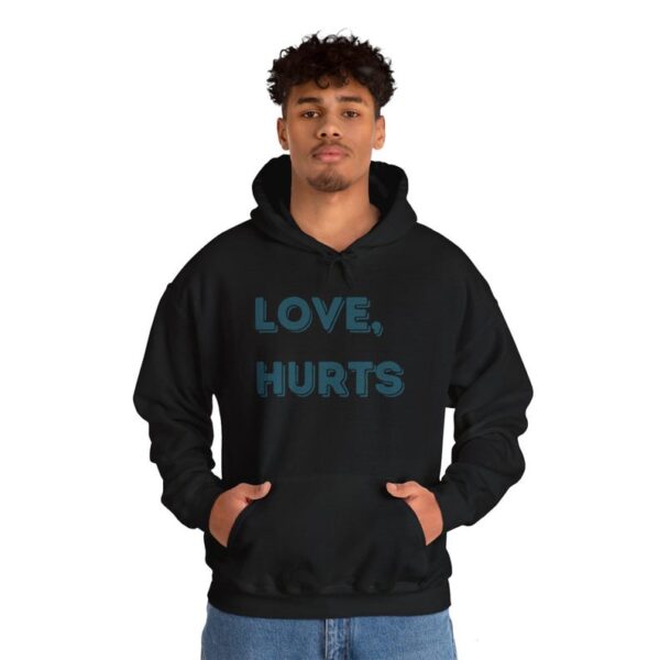 Love Hurts Hoodie, Philadelphia Eagles Super Bowl LIX, Jalen Hurts Sweatshirt, Philly NFL Fan Gift, Gift for Football Fans, Fly Eagles Fly - Image 3