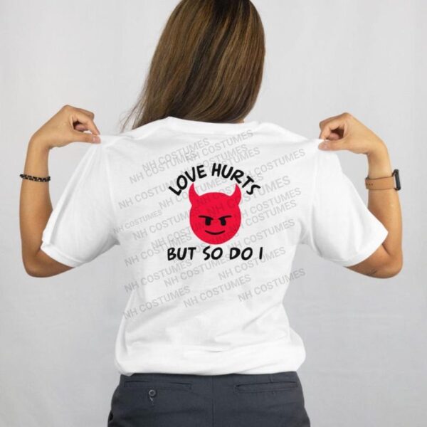 Love Hurts Little Devil Energy devil emoji tshirt design png - Image 4