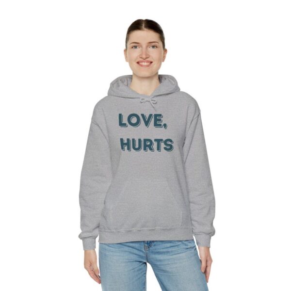 Love Hurts Hoodie, Philadelphia Eagles Super Bowl LIX, Jalen Hurts Sweatshirt, Philly NFL Fan Gift, Gift for Football Fans, Fly Eagles Fly - Image 5