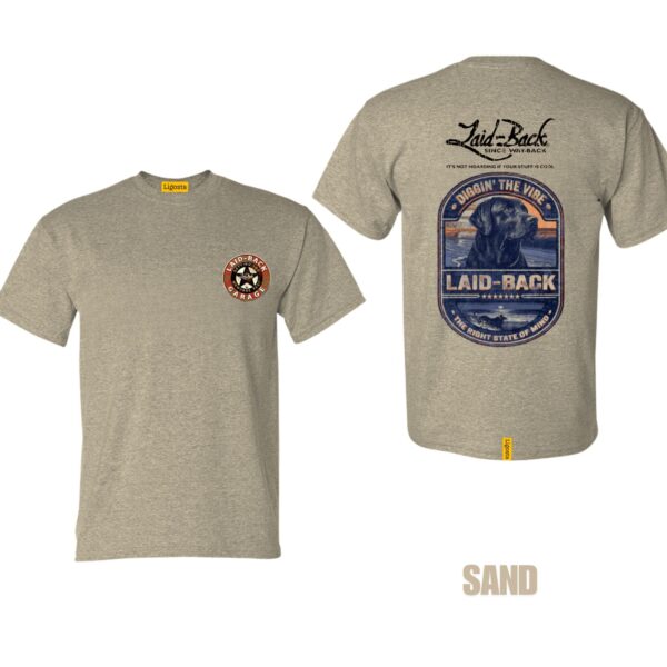 Ligosta Vintage, Laid-Back T-Shirt, Unisex T-Shirt Featuring Diggin' The Vibe Dog Graphic, Perfect For Relaxed Style Fans 27 - Image 6