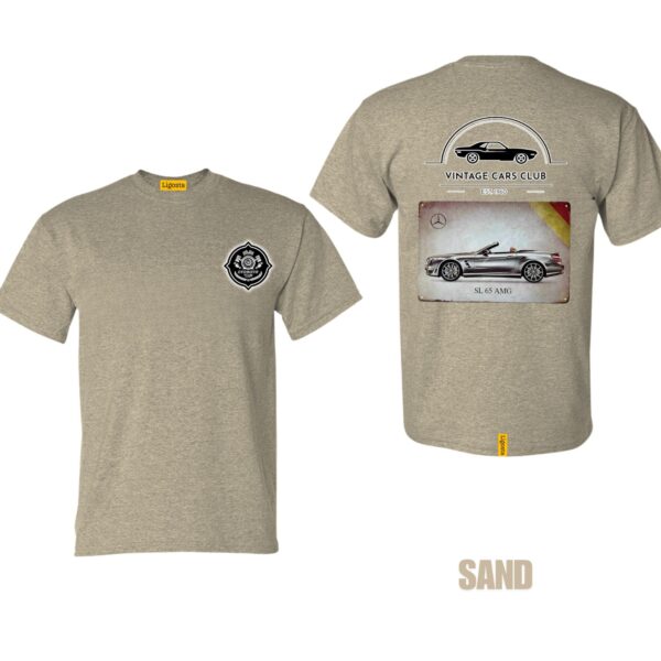 Ligosta Vintage, Cars Club Collection T-Shirt, Unisex T-Shirt Featuring Mercedes-Benz SL 65 AMG Graphic, Perfect For Luxury Car Fans 03 - Image 6