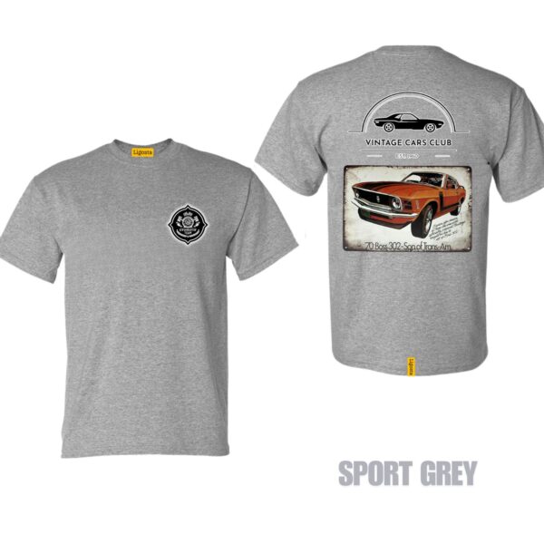 Ligosta Vintage, Cars Club Collection T-Shirt, Unisex T-Shirt Featuring 70 Boss 302 Trans-Am Graphic, Perfect For Classic Muscle Car Fans - Image 5