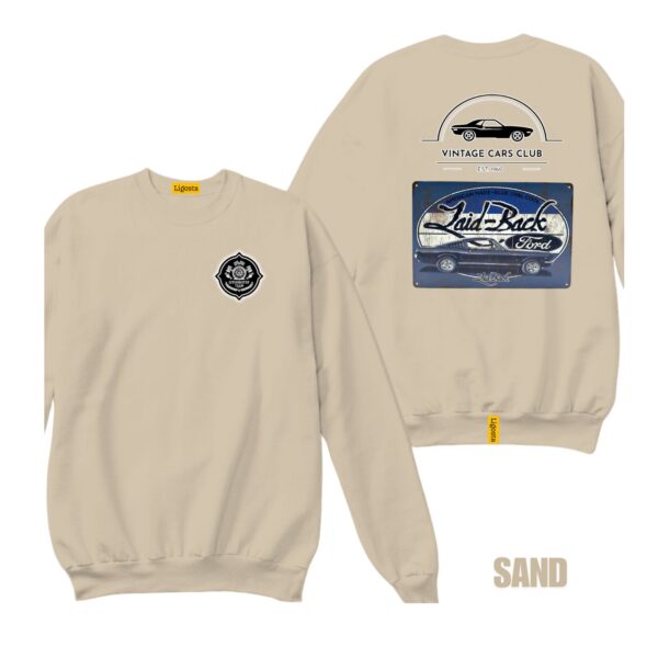 Ligosta Vintage, Cars Club Collection Sweatshirt, Unisex Sweatshirt Featuring Laid-Back Ford Graphic, Perfect For Retro Car Enthusiasts 07 - Image 6