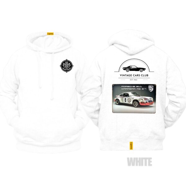 Ligosta Vintage, Cars Club Collection Hoodie, Unisex Hoodie Featuring Porsche 911 Carrera RS Graphic, Perfect For Racing Car Fans 08 - Image 3