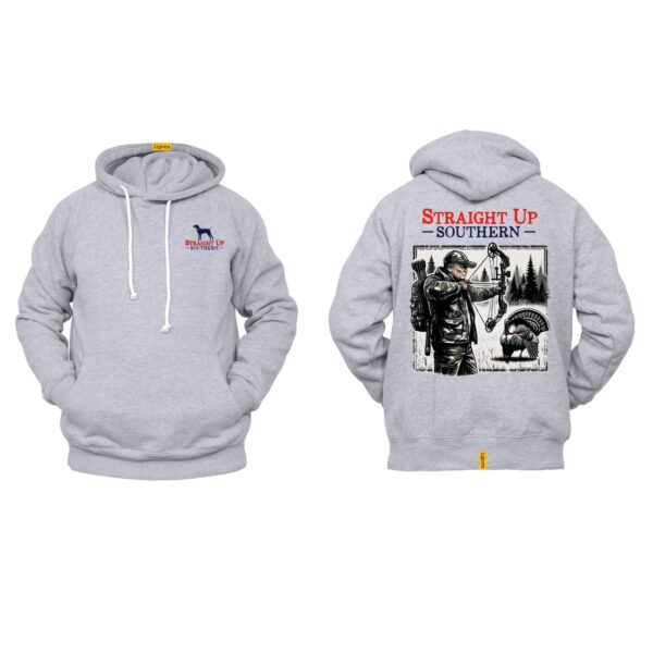 Straight Up Southern Hoodie, Trump Turkey Hunting, Trump Bow Hunting Sublimation, Trump 2024, America Great Again - Image 2