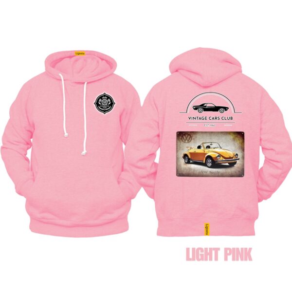 Ligosta Vintage, Cars Club Collection Hoodie, Unisex Hoodie Featuring VW Beetle Graphic, Perfect For Classic Car Lovers 09 - Image 4