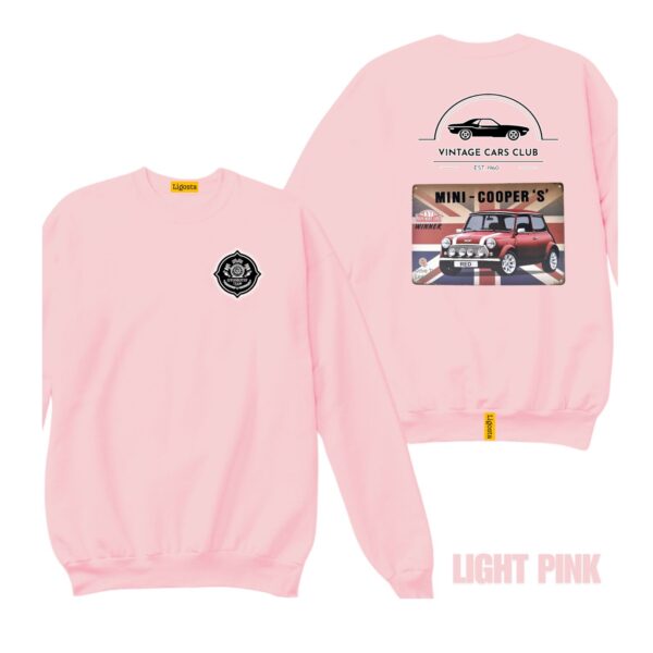 Ligosta Vintage, Cars Club Sweatshirt, Unisex Sweatshirt Featuring Mini Cooper S Graphic, Perfect For Classic Car Fans 17 - Image 4